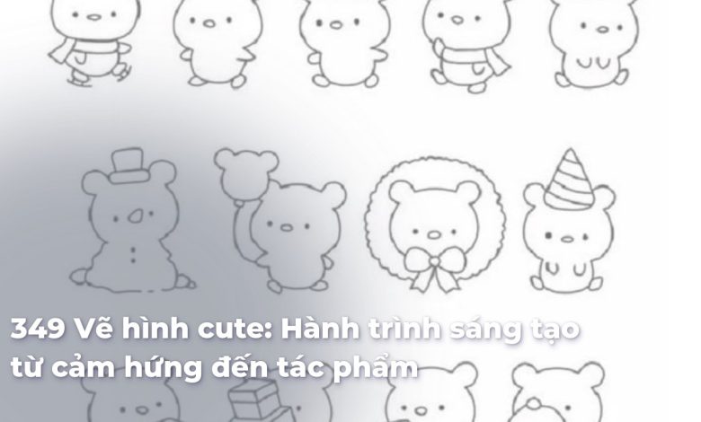 Vẽ hình cute: Hành trình sáng tạo từ cảm hứng đến tác phẩm