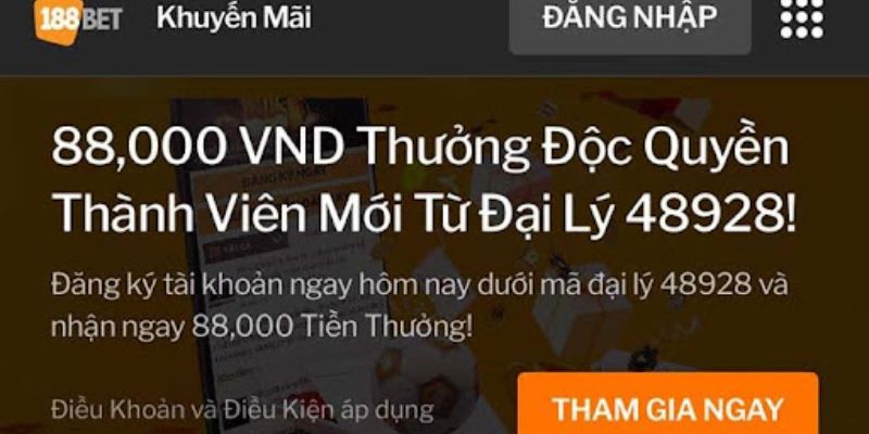 Tổng quan về chương trình khuyến mãi nhận 88k tại 188bet