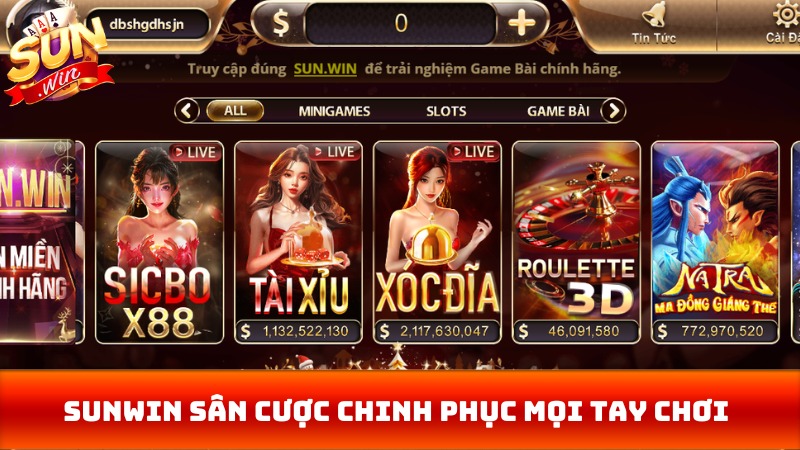 Sunwin sân cược đình đám chinh phục mọi tay chơi khó tính