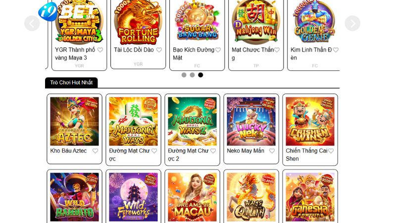 Nổ hũ i9bet có mức trả thưởng hấp dẫn