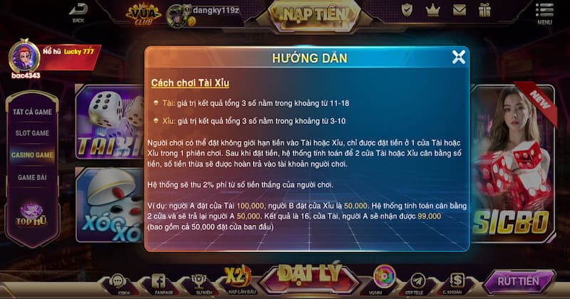 Chi tiết những đánh giá rõ nét về sảnh casino VuaClub