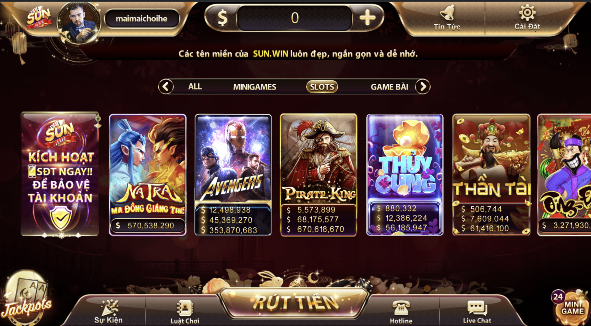 Slots game đình đám với vô số siêu phẩm khác nhau