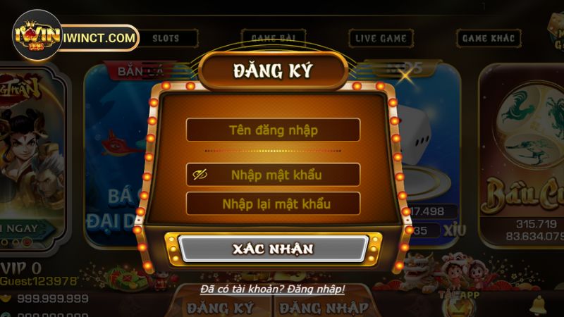 Quy trình tạo tài khoản iwin nhanh chóng