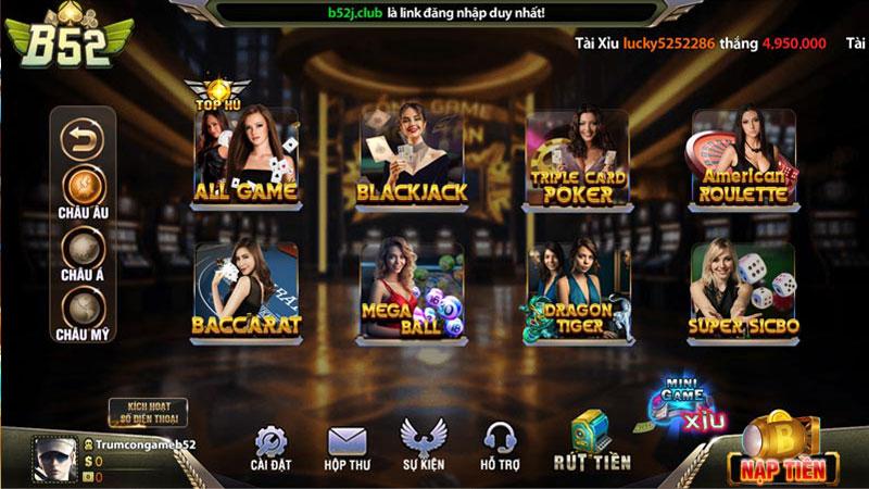 Khái quát về casino tại B52