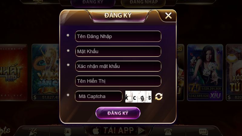 Đăng ký tài khoản thành viên để tham gia casino Nhatvip
