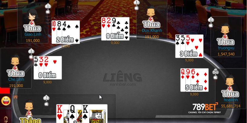 Luật chơi cơ bản trong liêng 789bet mà bạn cần biết
