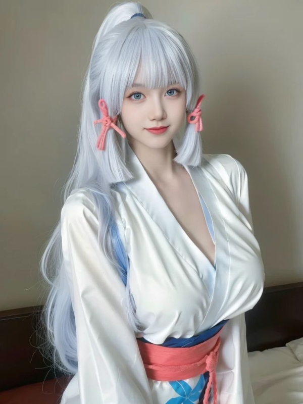 Ảnh cosplay nhân vật băng giá đầy cuốn hút.