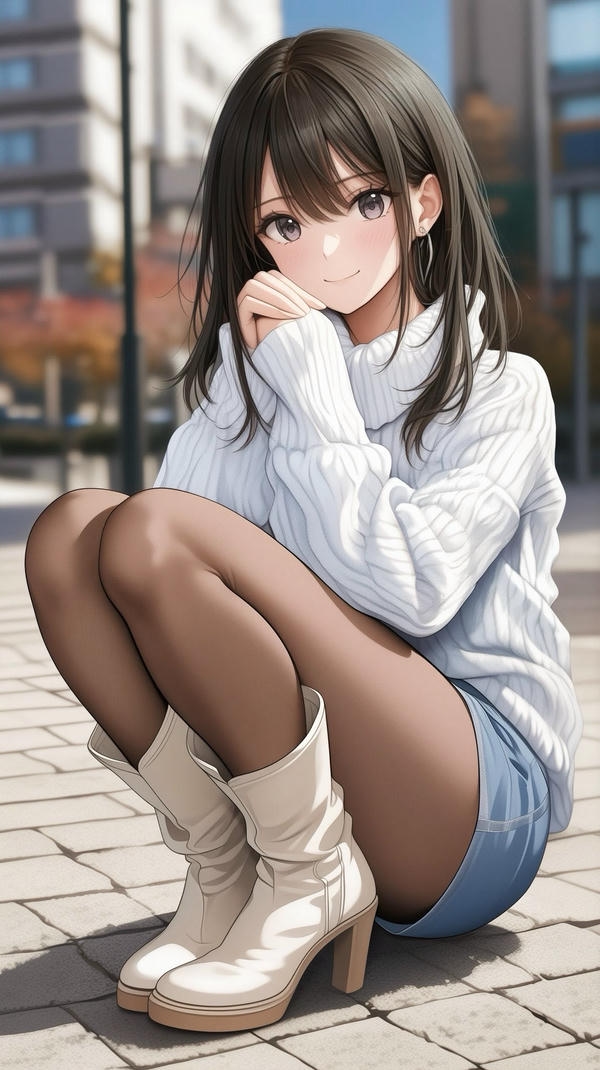 Anime girl đáng yêu cuốn hút.