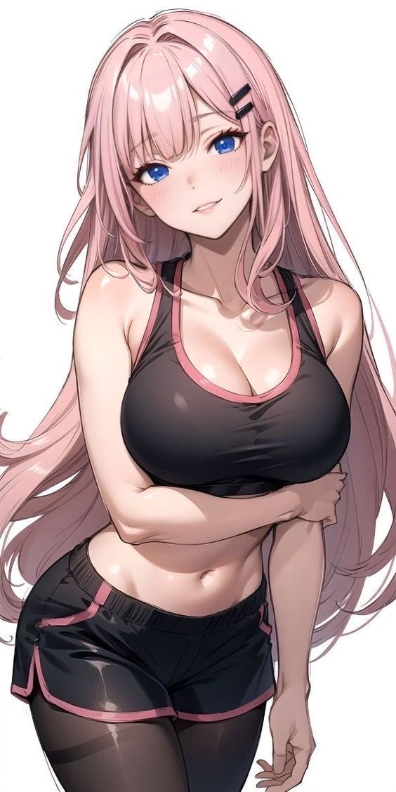 Cô gái anime ánh mắt quyến rũ