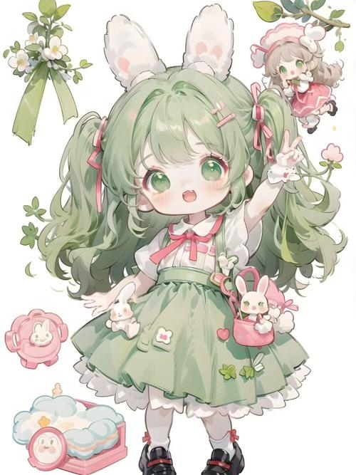 Cô gái chibi đáng yêu với trang phục dễ thương