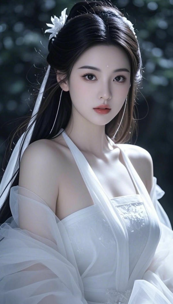 Cô gái mặc sườn xám tạo dáng nhẹ nhàng.