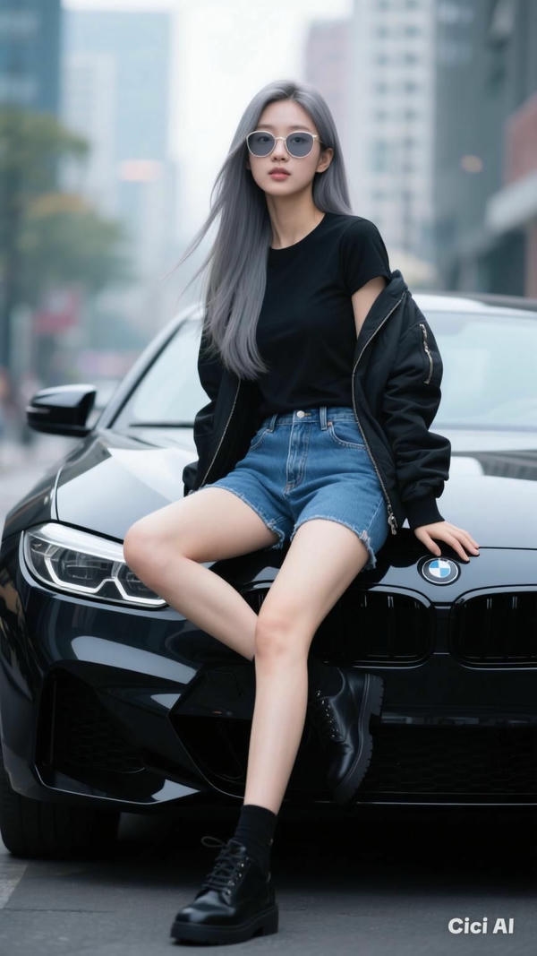 Gái xinh đẳng cấp bên siêu xe