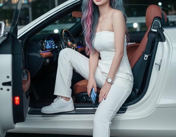 Gái xinh phong cách bên siêu xe