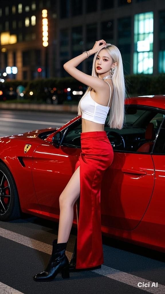 Gái xinh tạo dáng siêu xe