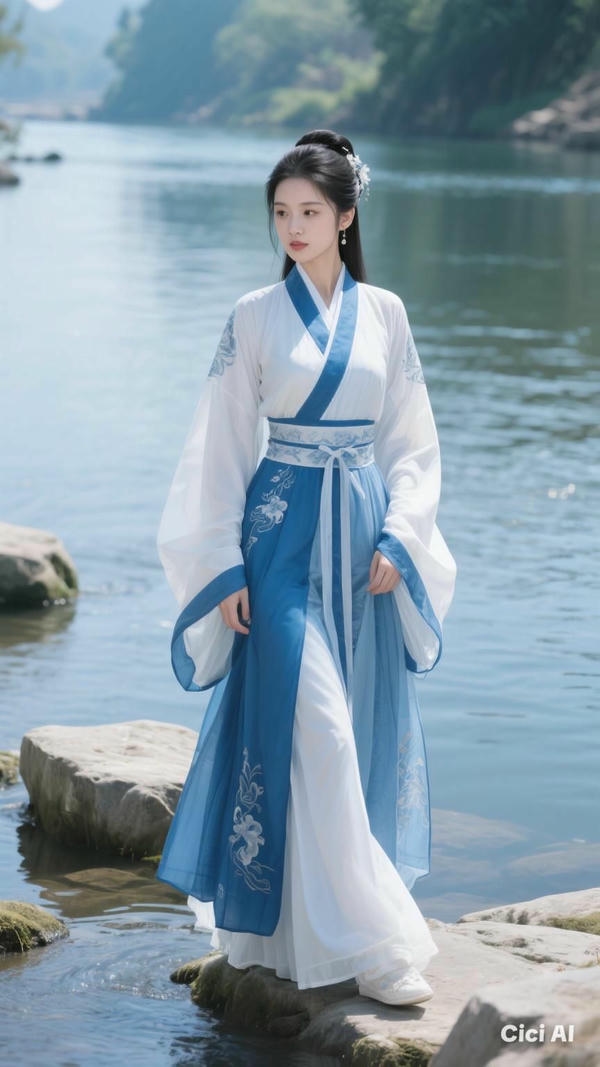 Girl mặc sườn xám đứng giữa không gian cổ kính.