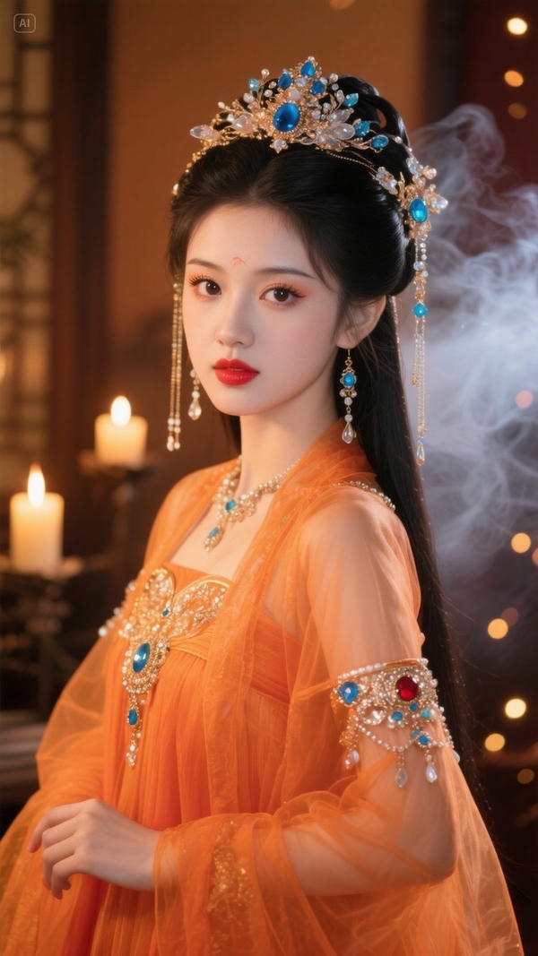 Girl mặc sườn xám tạo dáng thanh thoát.