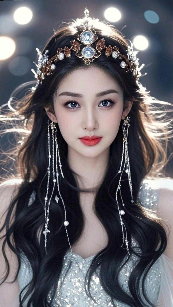 Girl trong trang phục Trung Quốc đầy nữ tính.
