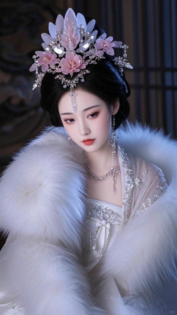Hình nền cô gái sườn xám thanh lịch.