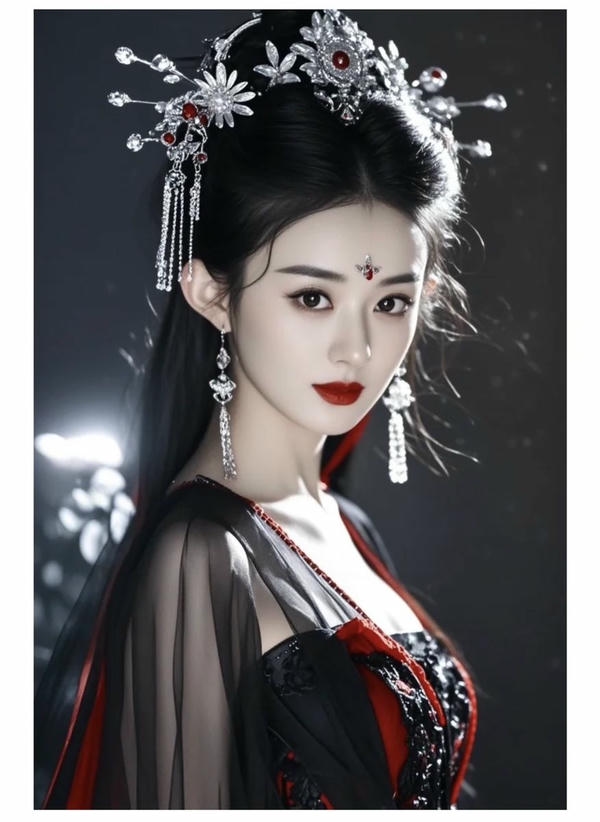 Hình nền girl Trung Quốc đầy phong cách.