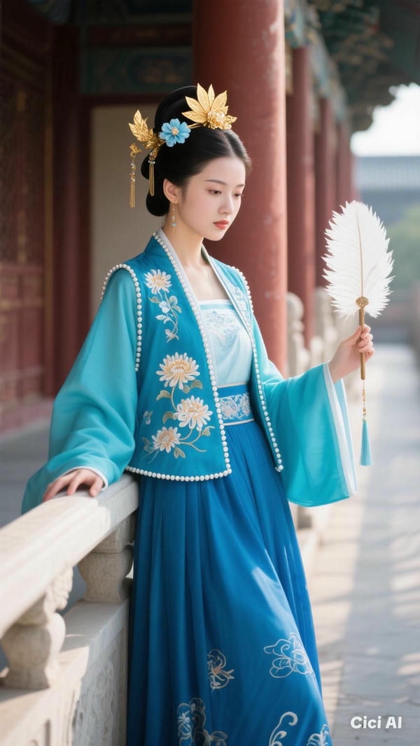 Mỹ nhân cổ trang nghiêng nước nghiêng