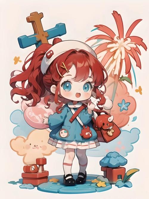 Nhân vật anime chibi tạo cảm giác nhẹ nhàng.