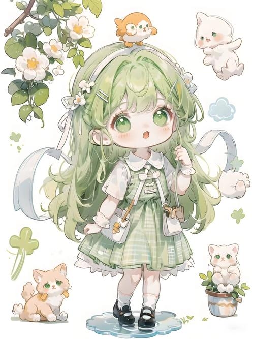 Nhân vật chibi nhỏ nhắn, đáng yêu và đầy màu sắc