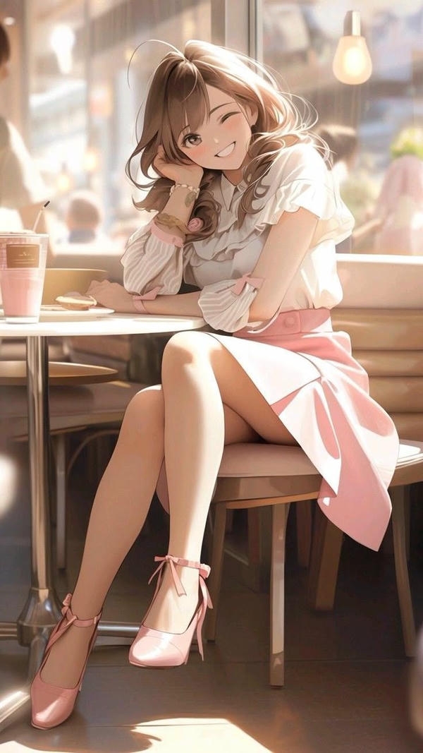 Nụ cười anime thật ngọt.