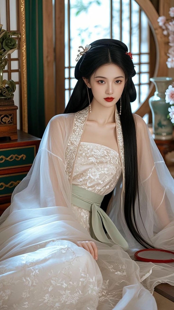 Hình ảnh cổ trang đầy nét thanh lịch.
