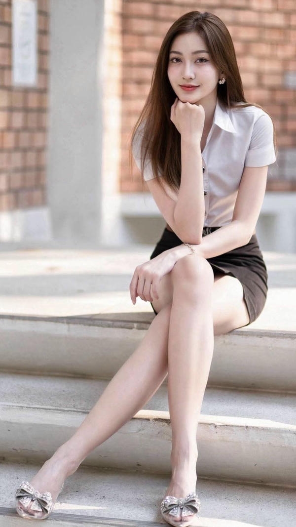 Mỹ nhân Hàn Quốc xinh xắn dễ thương.