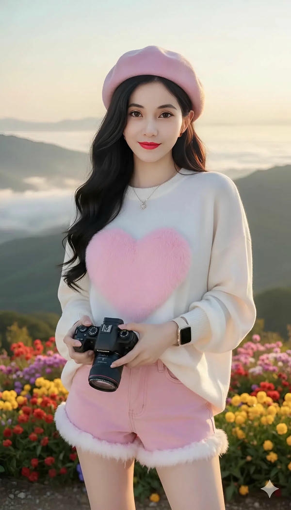 Người mẫu châu Á thật ngọt ngào.