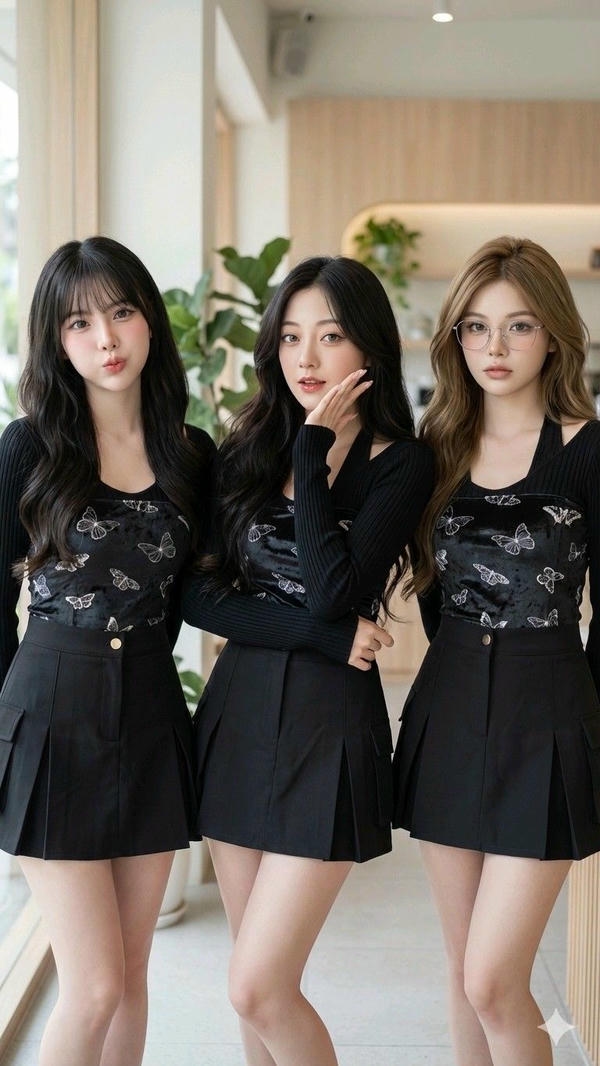 Nhan sắc nổi bật dưới ánh đèn