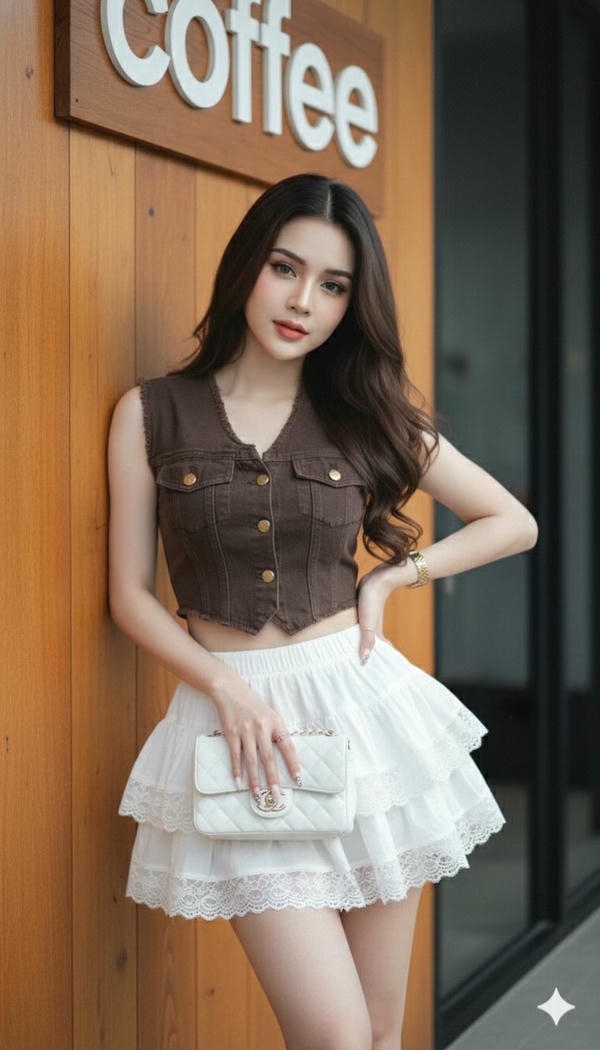 Nụ cười tỏa sáng, thật cute.