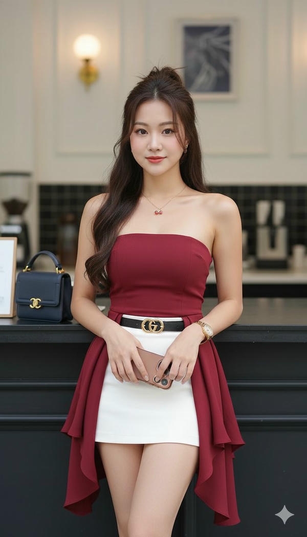 Vẻ đẹp châu Á nhẹ nhàng, cute.